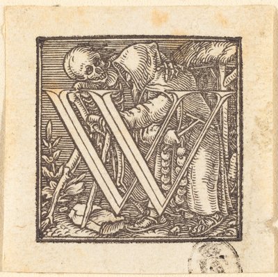 Letter W by Hans Holbein der Jüngere