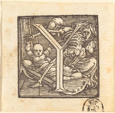 Letter Y by Hans Holbein der Jüngere