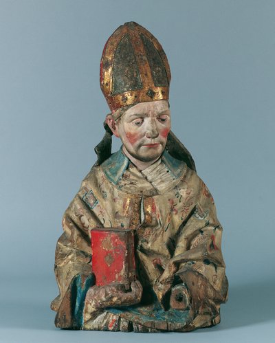 Half-Figure of a Holy Bishop by Hans Klocker (Umkreis)
