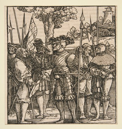 A Captain Talking to Five Soldiers by Hans Leonard Schaufelein