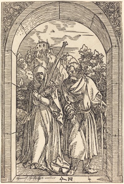 Mater Dolorosa and Saint Joseph by Hans Leonard Schaufelein