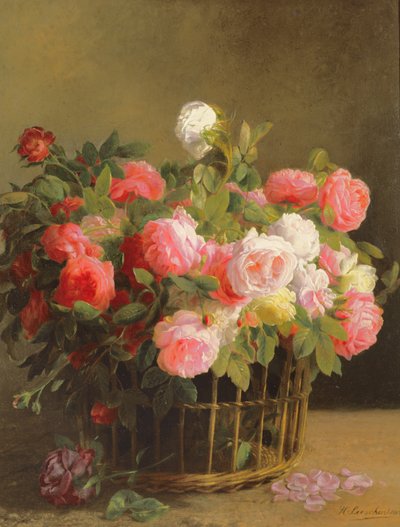 Basket of Flowers by Hans Looscher