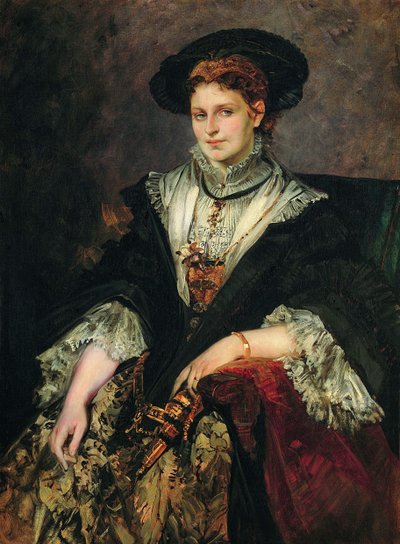 Portrait of Bertha von Piloty by Hans Makart