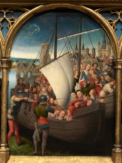 Detail of the Reliquary of Saint Ursula by Hans Memling