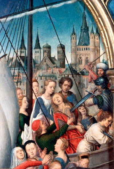 St Ursula Shrine, Martyrdom (Detail) by Hans Memling
