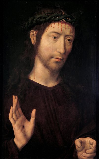 The Man of Sorrows Blessing, 1480-1490 by Hans Memling
