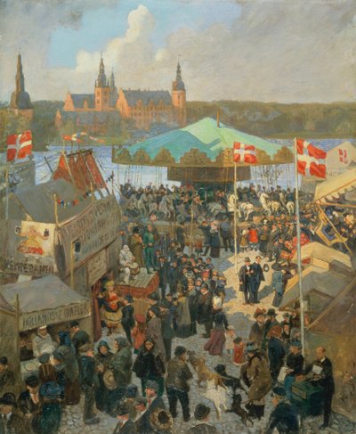 November Market at Hillerod by Hans Nikolaj Hansen