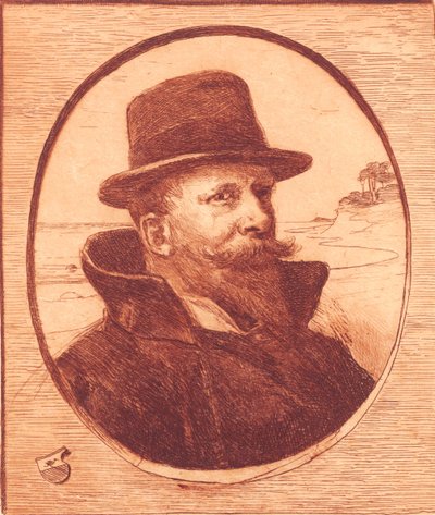 Self-Portrait by Hans Nikolaj Hansen