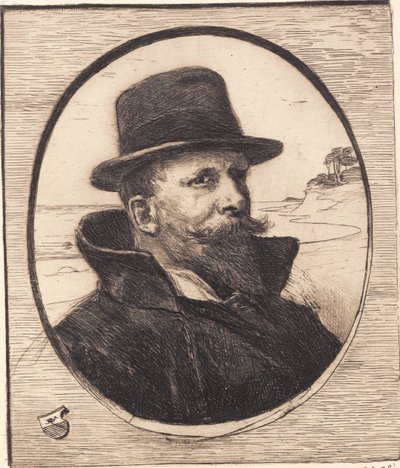 Self-Portrait by Hans Nikolaj Hansen