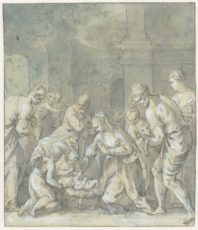 The Adoration of the Shepherds by Hans Rottenhammer (I)