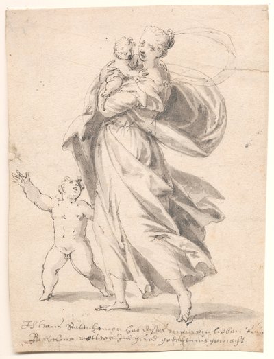 Woman with Two Children by Hans Rottenhammer