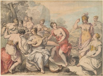 Minerva and the Muses by Hans Rottenhammer