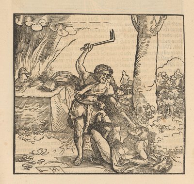 Cain Kills Abel by Hans Schäufelein (possibly)