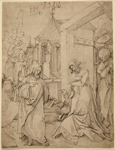 Christ Taking Leave of His Mother by Hans Schäufelein