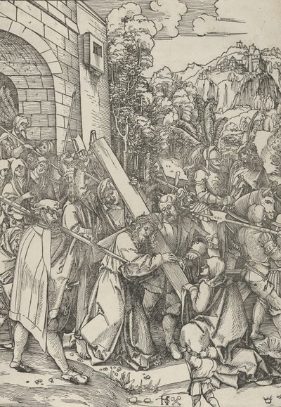 The Carrying of the Cross by Hans Schäufelein the Elder