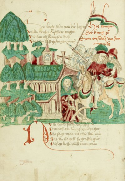 King Avenir Meeting the Hermit by Hans Schilling