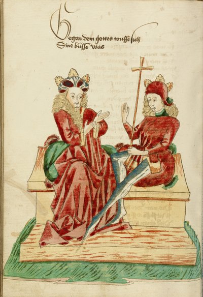 King Avenir and Josaphat in Conversation by Hans Schilling
