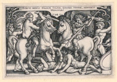 Hercules Abducting Iole by Hans Sebald Beham