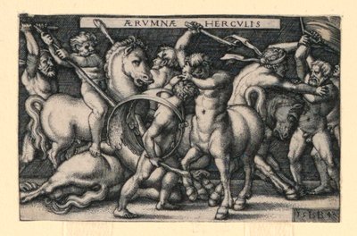 Hercules Fighting the Centaurs by Hans Sebald Beham