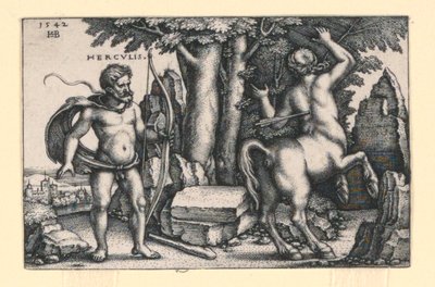 Hercules Killing Nessus by Hans Sebald Beham