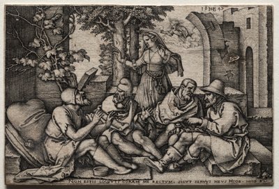 Job and His Friends by Hans Sebald Beham