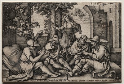 Job and His Friends by Hans Sebald Beham