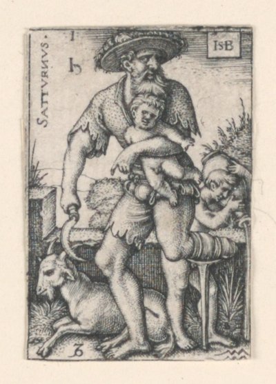 Saturn, from The Seven Planets by Hans Sebald Beham