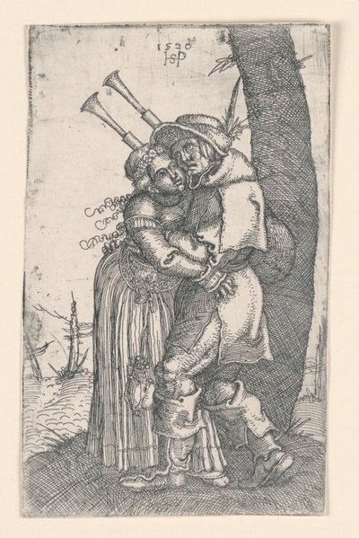The Bagpiper by Hans Sebald Beham