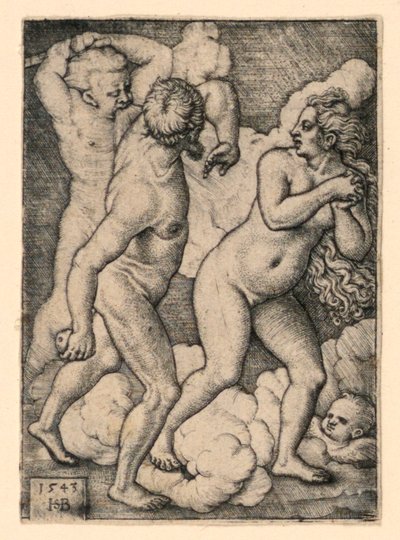 The Expulsion from Paradise by Hans Sebald Beham