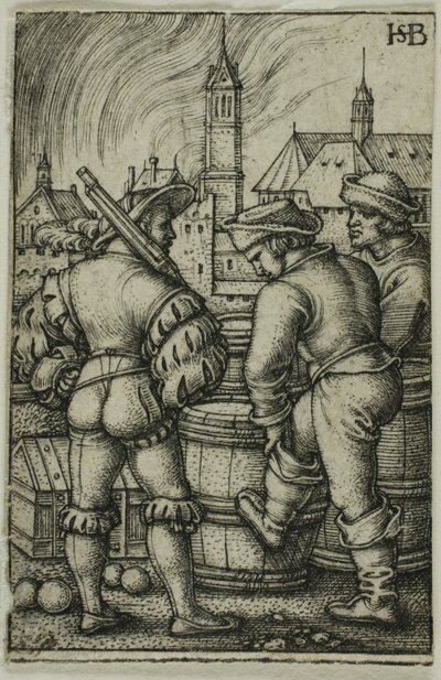 The Guard Near the Powder Casks by Hans Sebald Beham