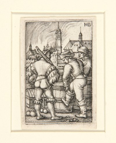 The Guard near the Powder Casks by Hans Sebald Beham