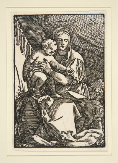 The Holy Family Under the Canopy by Hans Sebald Beham