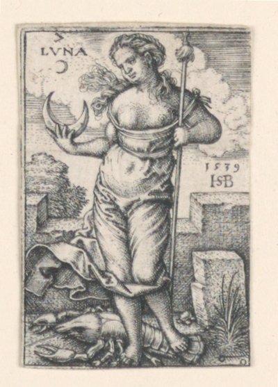 The Moon, from The Seven Planets by Hans Sebald Beham