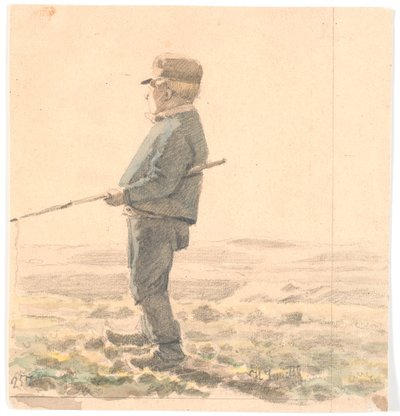 A Herd Boy by Hans Smidth