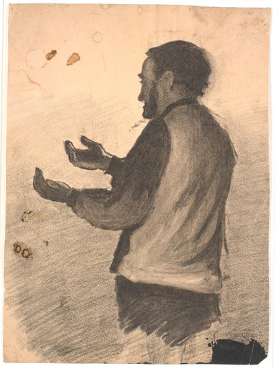 Standing Man Clapping Hands by Hans Smidth