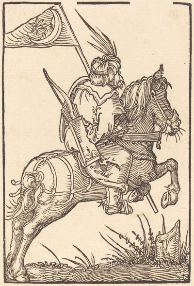 A Turkish Horseman by Hans Springinklee