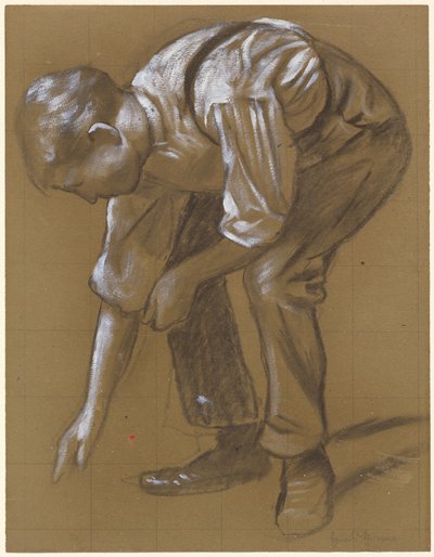 A Man Bending Over by Hans Thoma
