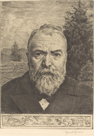 Self-Portrait II by Hans Thoma