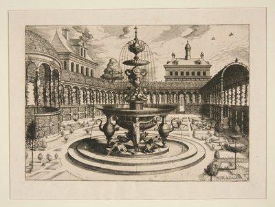 A Fountain by Hans Vredeman de Vries