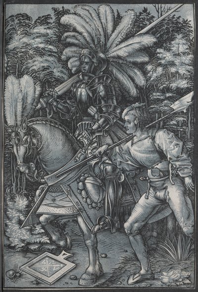 The Knight and Lansquenet by Hans Wechtlin