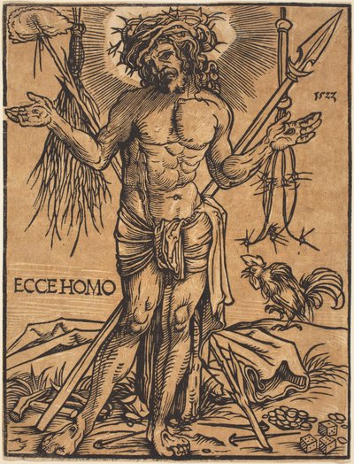 The Man of Sorrows Standing by Hans Weiditz, II