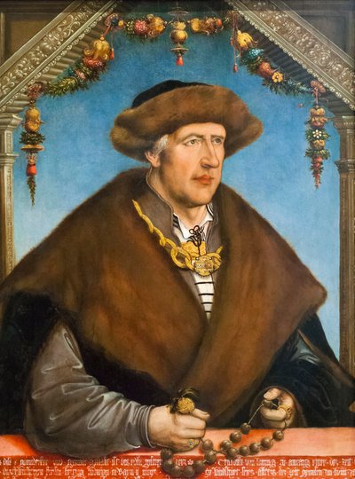 Portrait of Christoph van Laiming by Hans Wertinger