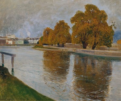 The Salzach at Hallein by Hans Wilt