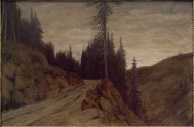 Firs at Dusk by Hans am Ende