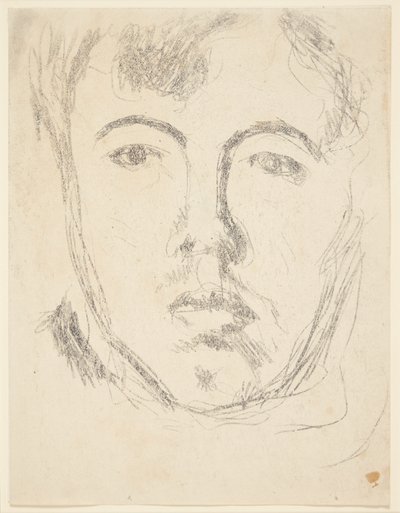 Self-Portrait. Head en Face by Harald Giersing