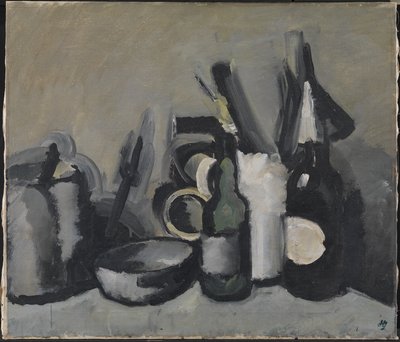 Still Life with Bottle by Harald Giersing