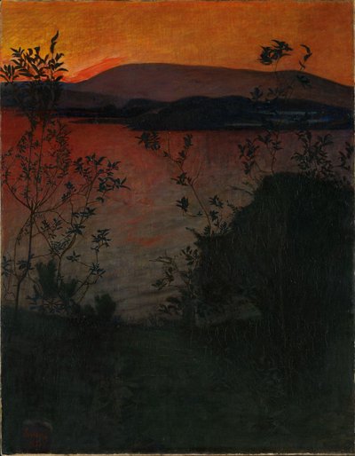 Evening Glow by Harald Oscar Sohlberg