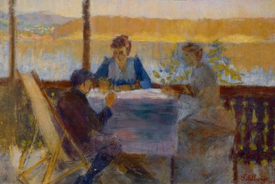 From the Veranda, Langøen by Harald Oscar Sohlberg