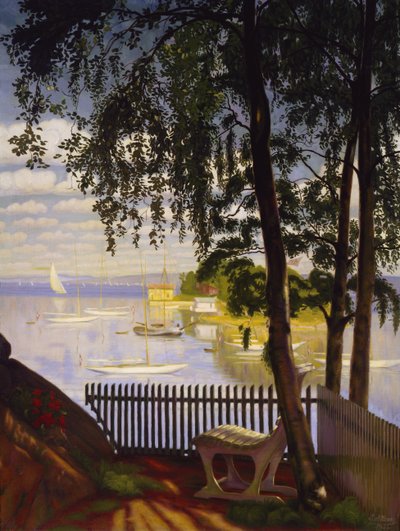Summer Sunday in Nærsnes Bay by Harald Oscar Sohlberg