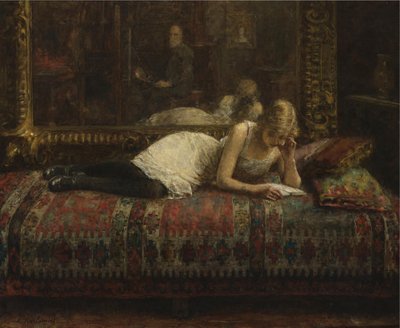 The Artist and His Model by Harlamov